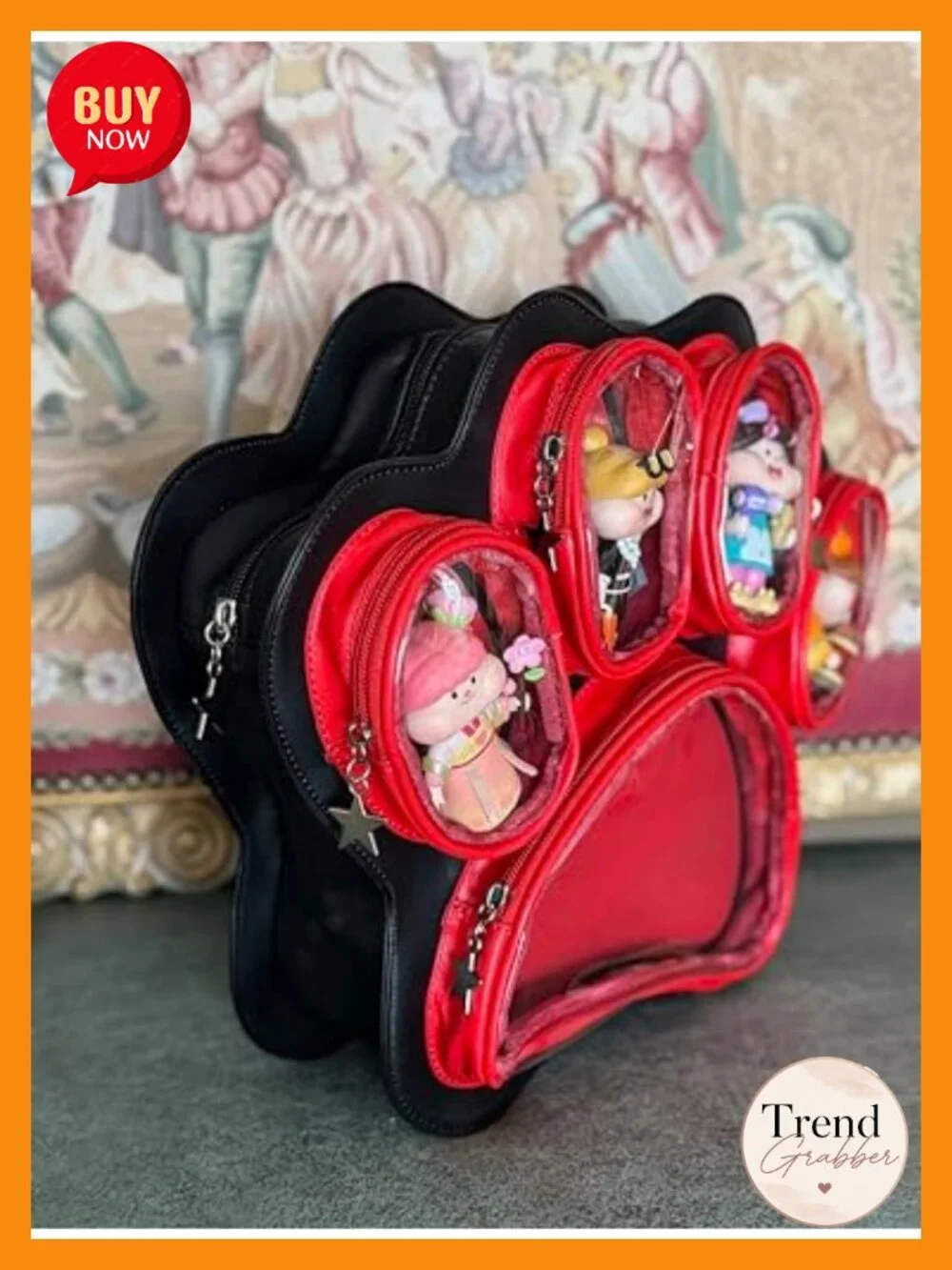 Cat Paw Ita Bag Backpack Customizable Display Doll Collectible Kawaii Cute